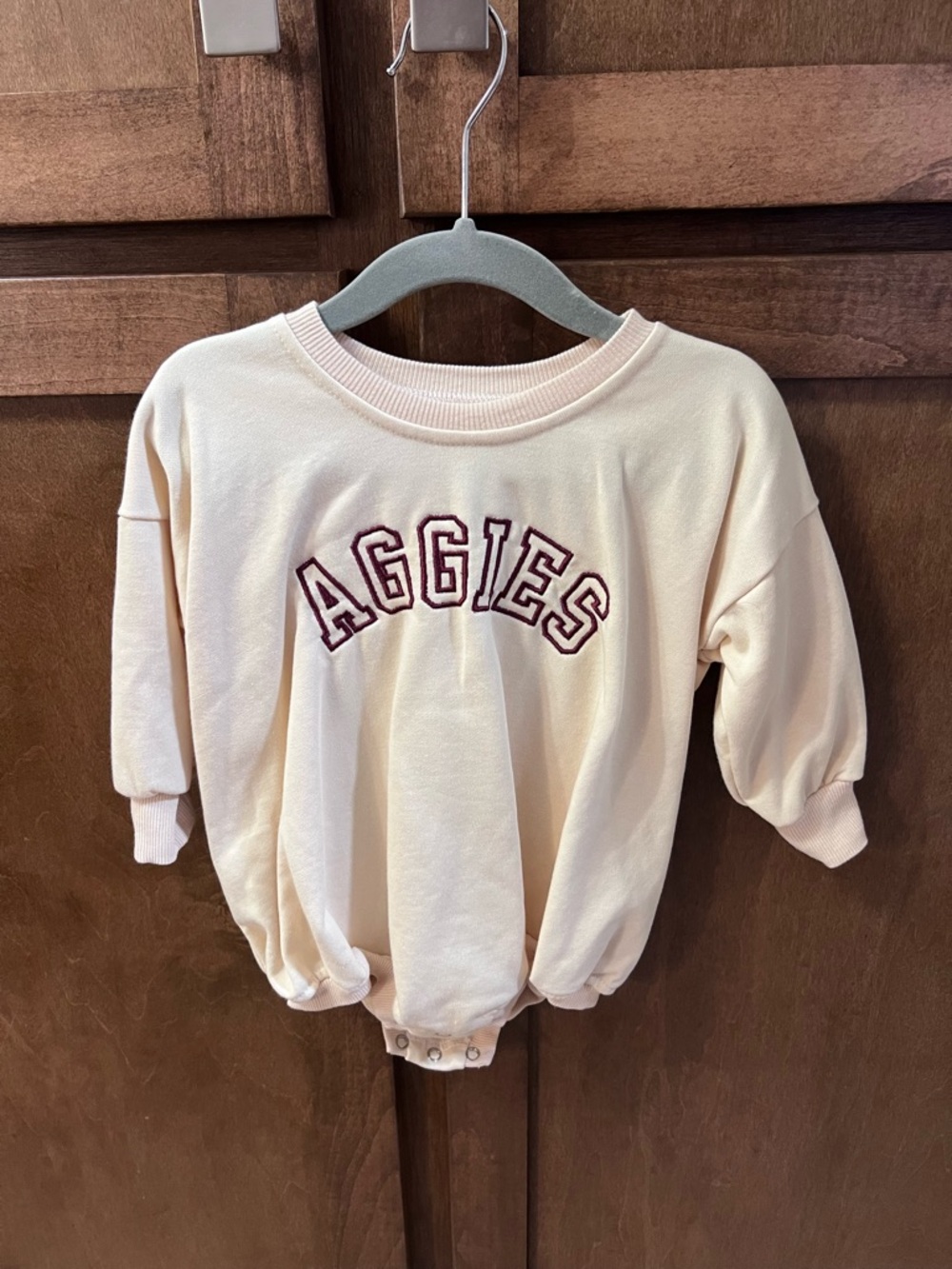 Maxwell Monograms Aggies Bubble Romper